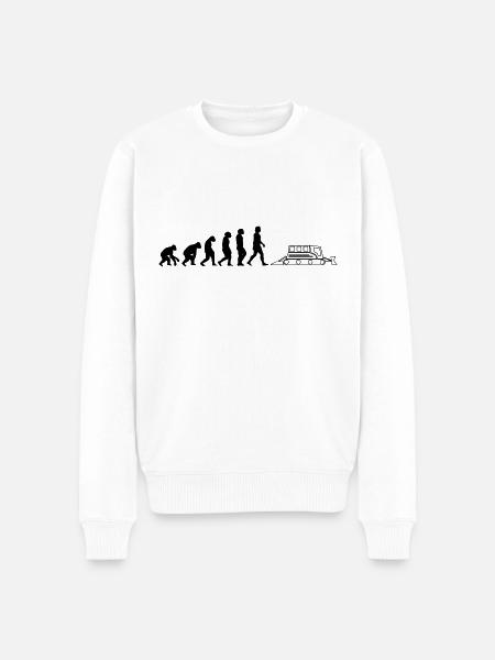 Dameuse dameuse Evolution dameuse noire - Pull Premium bio Homme - blanc