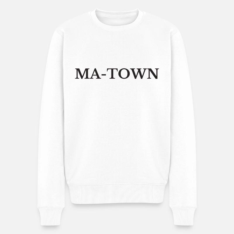 Mannheim, MA-Town - Pull Premium bio Homme - blanc