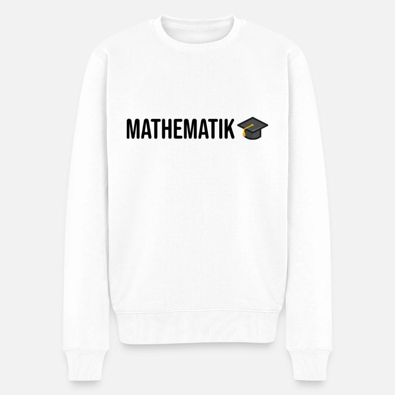 Mathematik Studium Mathematiker - Männer Premium Bio Pullover - Weiß