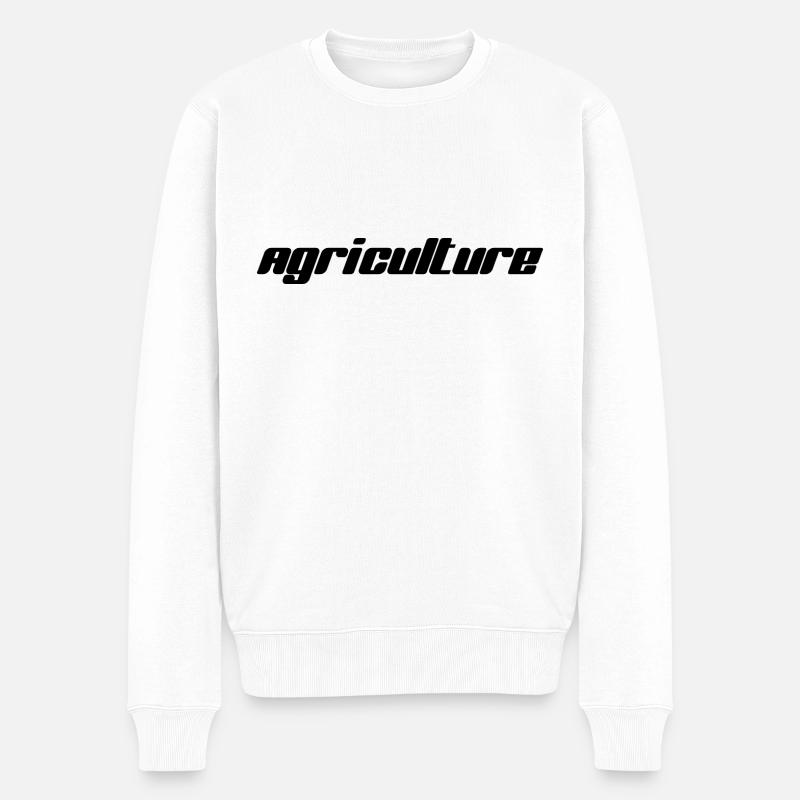 Agriculture - Pull Premium bio Homme - blanc