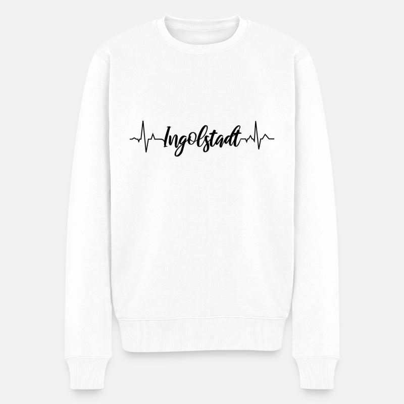 EKG Ingolstadt - Männer Premium Bio Pullover - Weiß
