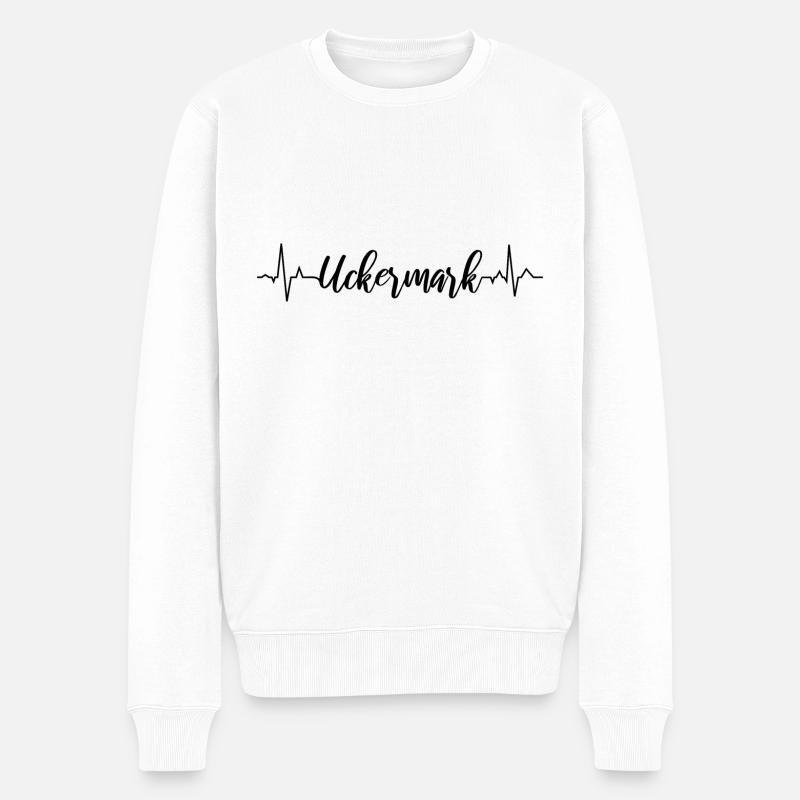 EKG Uckermark - Männer Premium Bio Pullover - Weiß