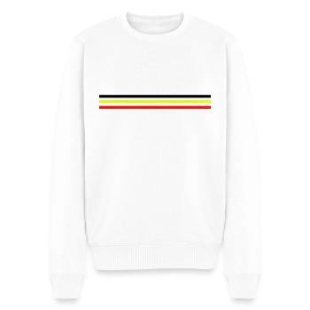 Stolz, ein BELGISCHER Unterstützer zu sein - großartig - Männer Premium Bio Pullover - Weiß - Vorne - Thijin (182cm)