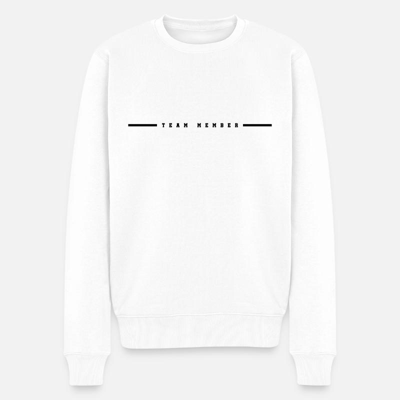 team member strich - Pull Premium bio Homme - blanc