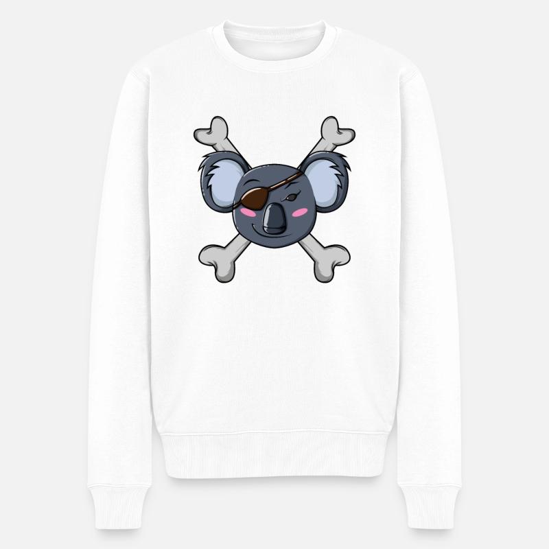 Pirate Koala - Pull Premium bio Homme - blanc