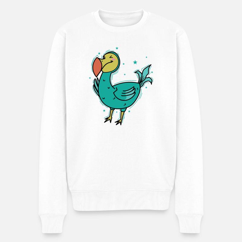 Dodo Bird de Maurice - Pull Premium bio Homme - blanc