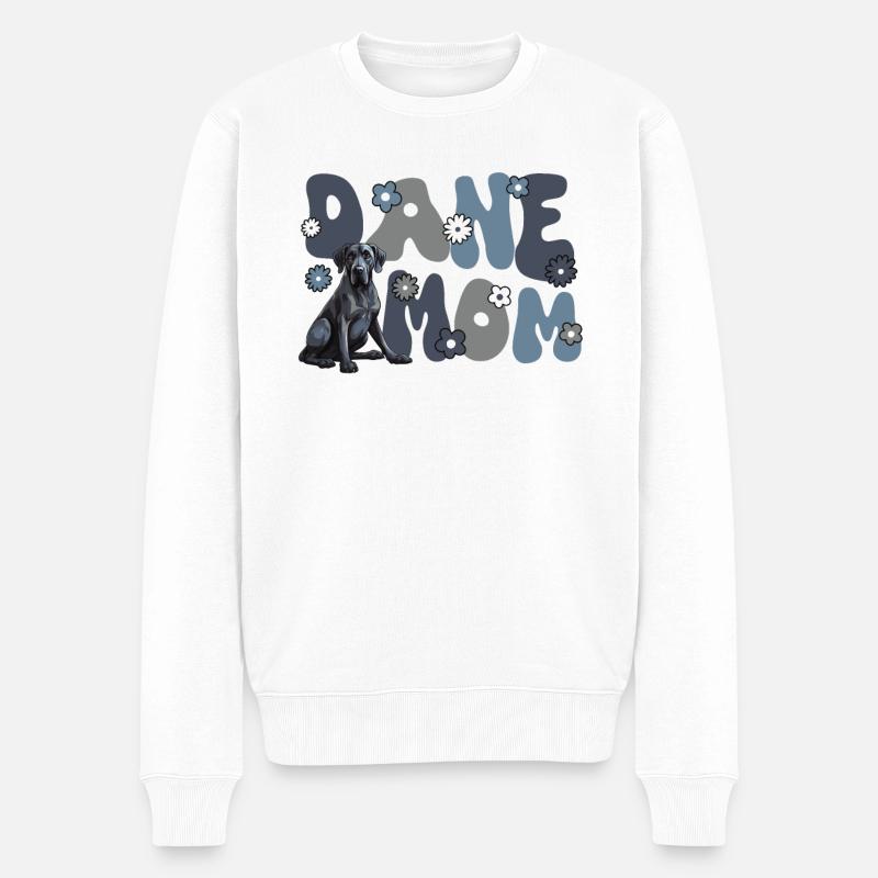 Dogue Allemand Groovy Dane Maman - Pull Premium bio Homme - blanc