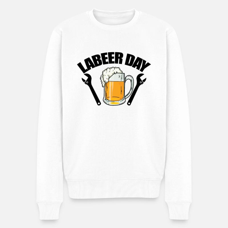 Labeer Day Labor Day - Männer Premium Bio Pullover - Weiß