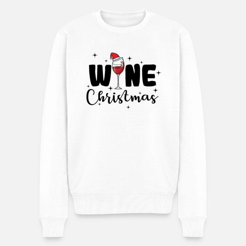 Vin Noël Noël - Pull Premium bio Homme - blanc