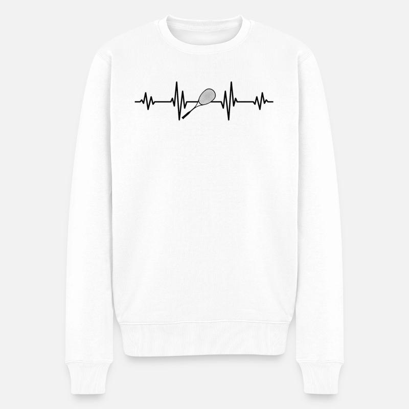 Courge Heartbeat - Pull Premium bio Homme - blanc