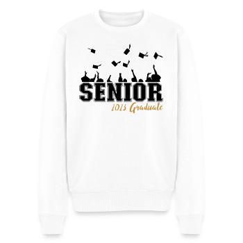 College Graduation 23 - Senior 2023 Graduate - Männer Premium Bio Pullover - Weiß - Vorne - Thijin (182cm)