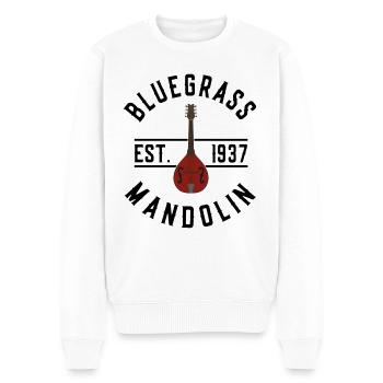 Bluegrass Music Bluegrass Mandolin EST 1937 - Men's Premium Organic Jumper - white - Front - Thijin (182cm)
