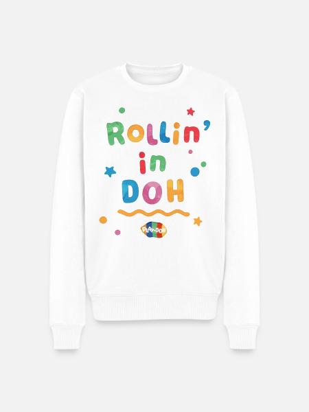 Play-Doh Rollin' In Doh Funny Design - Men's Premium Organic Jumper - white