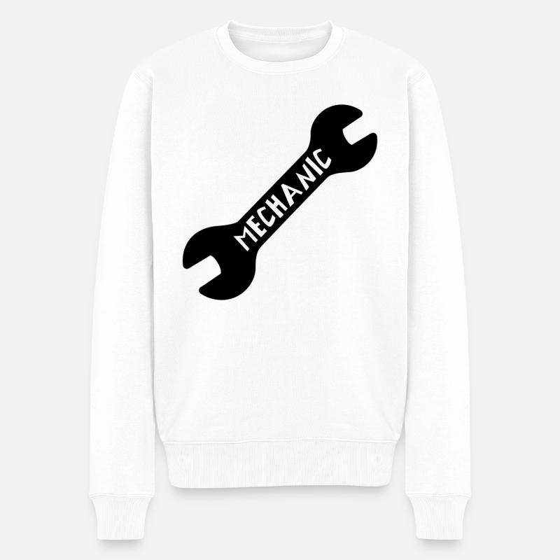 Mechaniker | Mechaniker | Beruf - Männer Premium Bio Pullover - Weiß