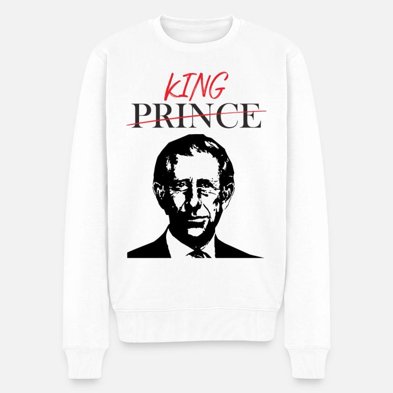 JE SUIS LE ROI MAINTENANT - Pull Premium bio Homme - blanc