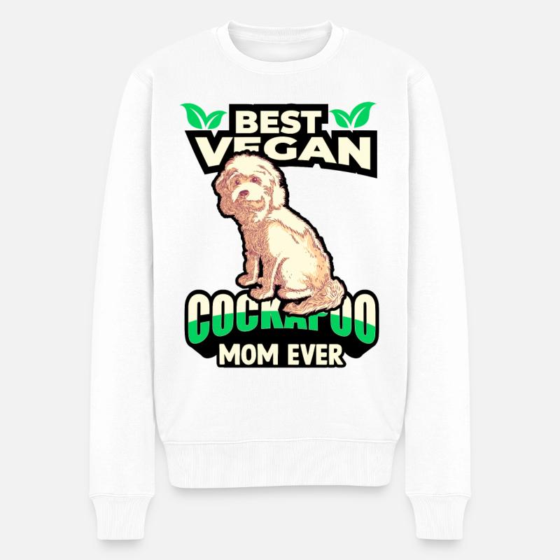 Cockapoo - Männer Premium Bio Pullover - Weiß