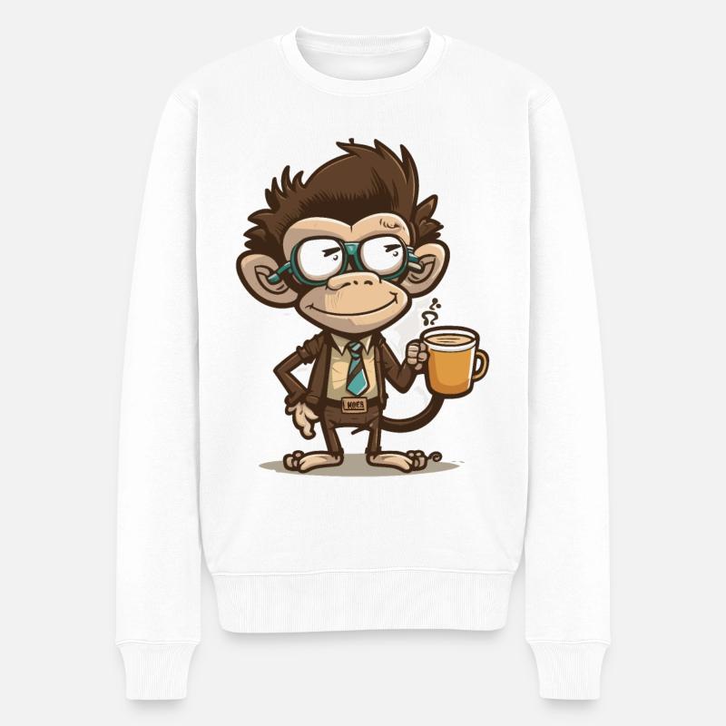 Blödsinn - Männer Premium Bio Pullover - Weiß