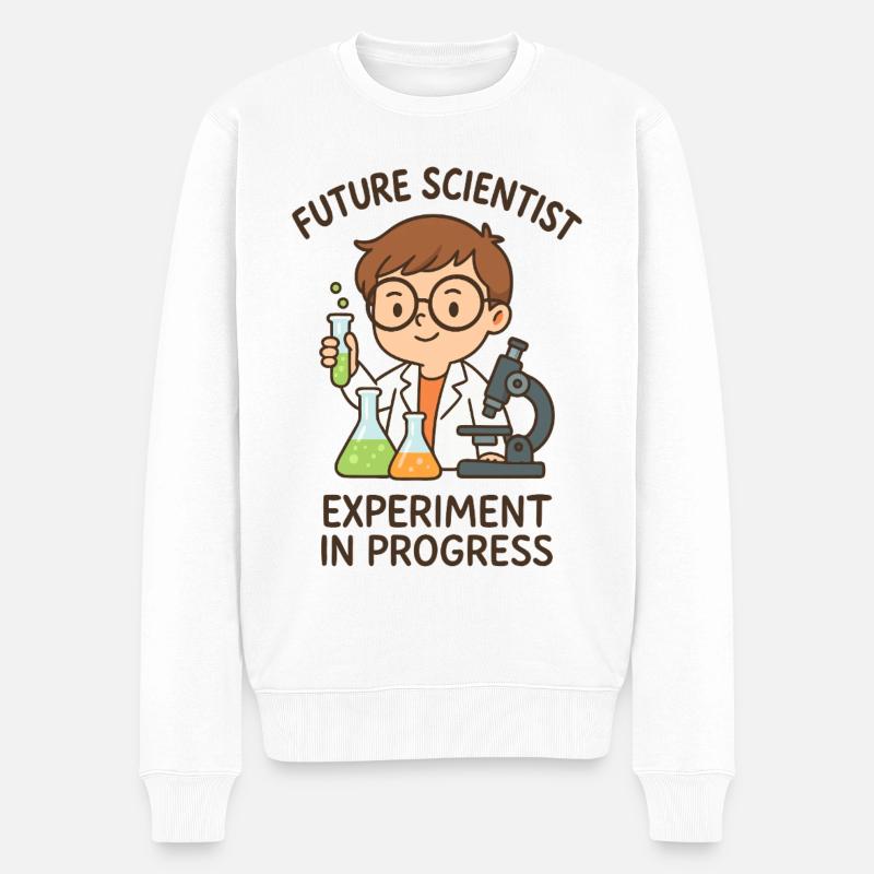 Future Scientist - Expérience en cours - Pull Premium bio Homme - blanc