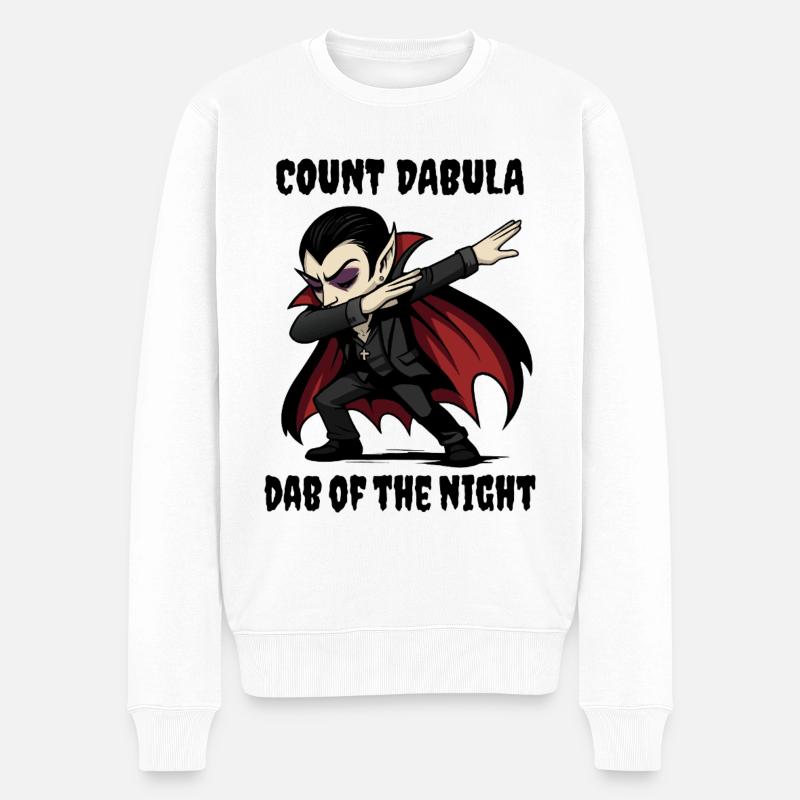 Le comte Dabula a dabt dans la nuit - Pull Premium bio Homme - blanc