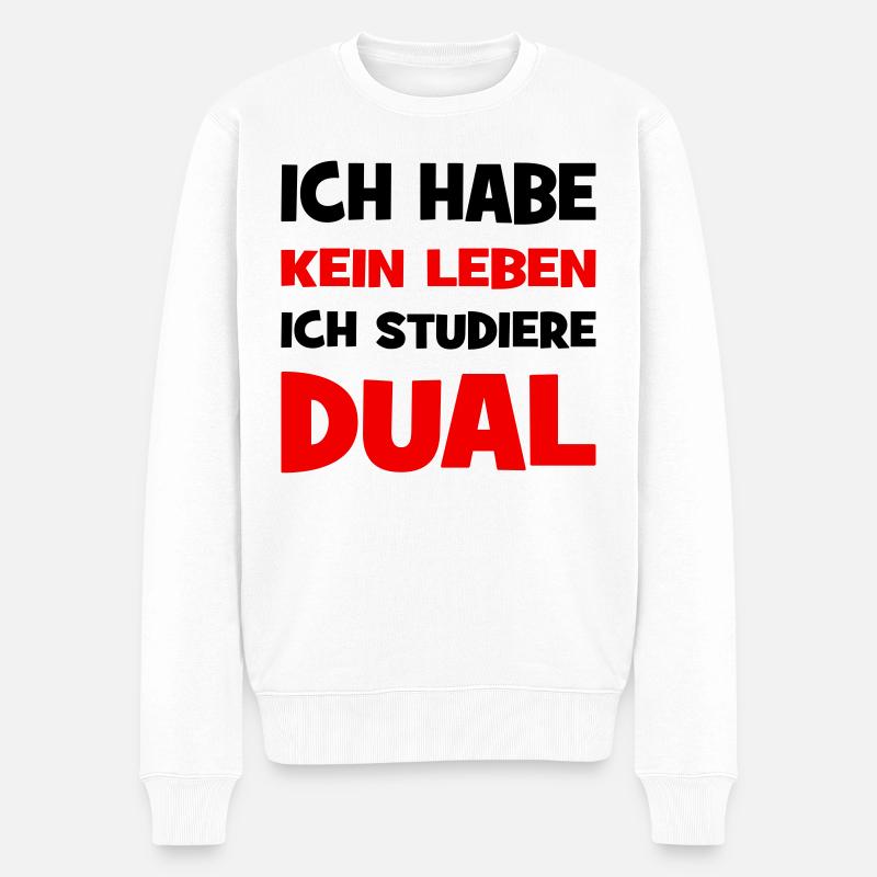 Duales Studium - Männer Premium Bio Pullover - Weiß