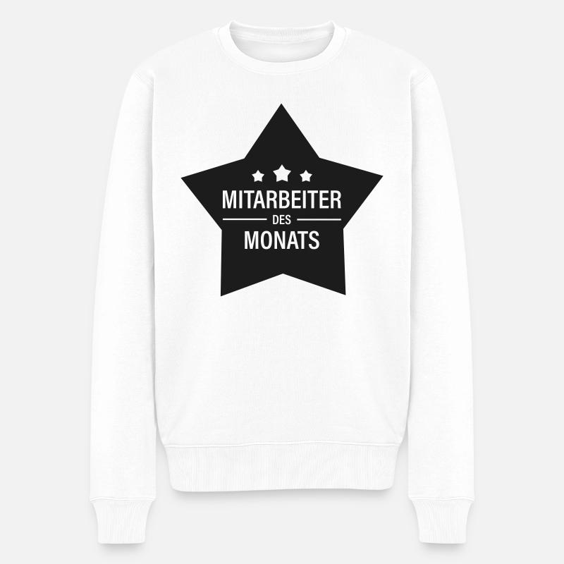 Mitarbeiter des Monats - Männer Premium Bio Pullover - Weiß