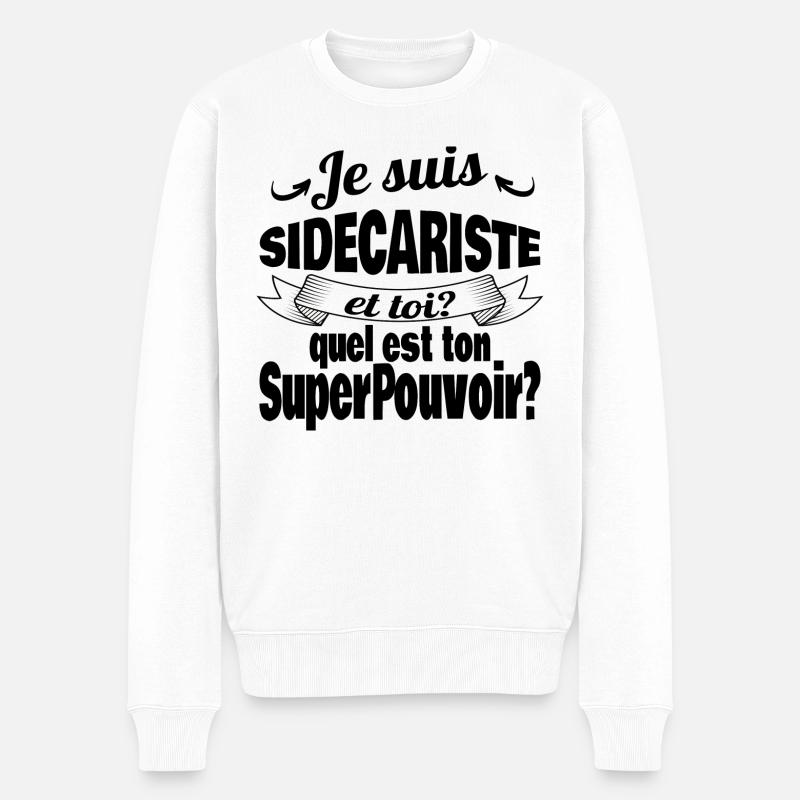 je suis sidecariste - Pull Premium bio Homme - blanc