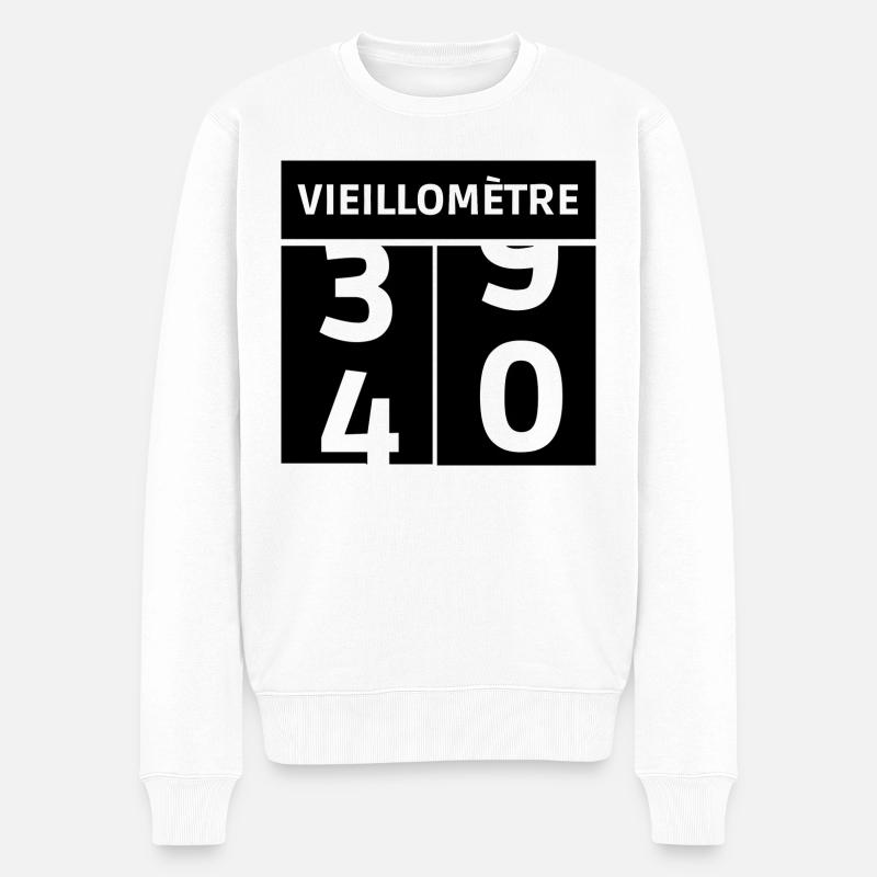 passage à quarante - Pull Premium bio Homme - blanc