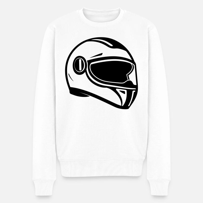 casque - Pull Premium bio Homme - blanc