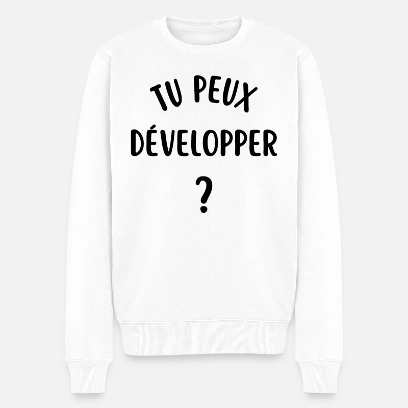 tu peux développer - Pull Premium bio Homme - blanc