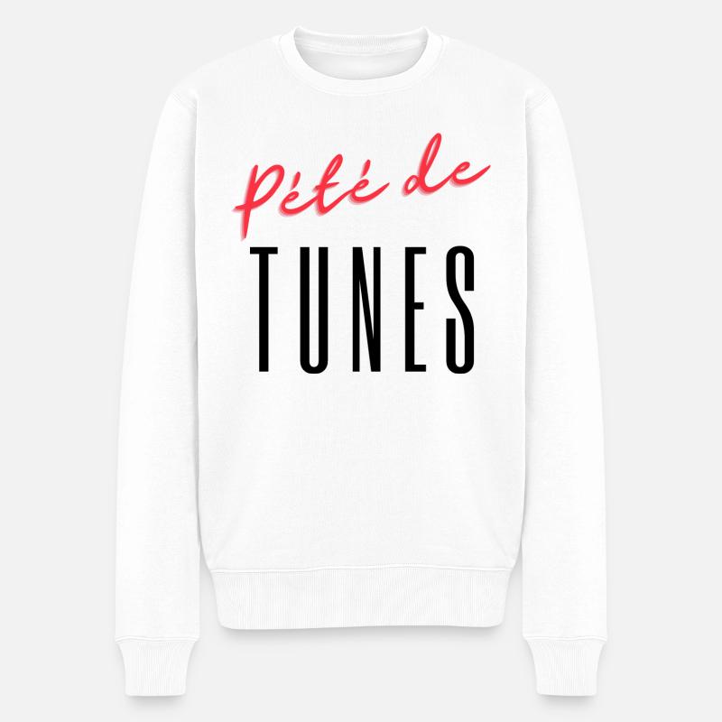 pété de tunes - Pull Premium bio Homme - blanc