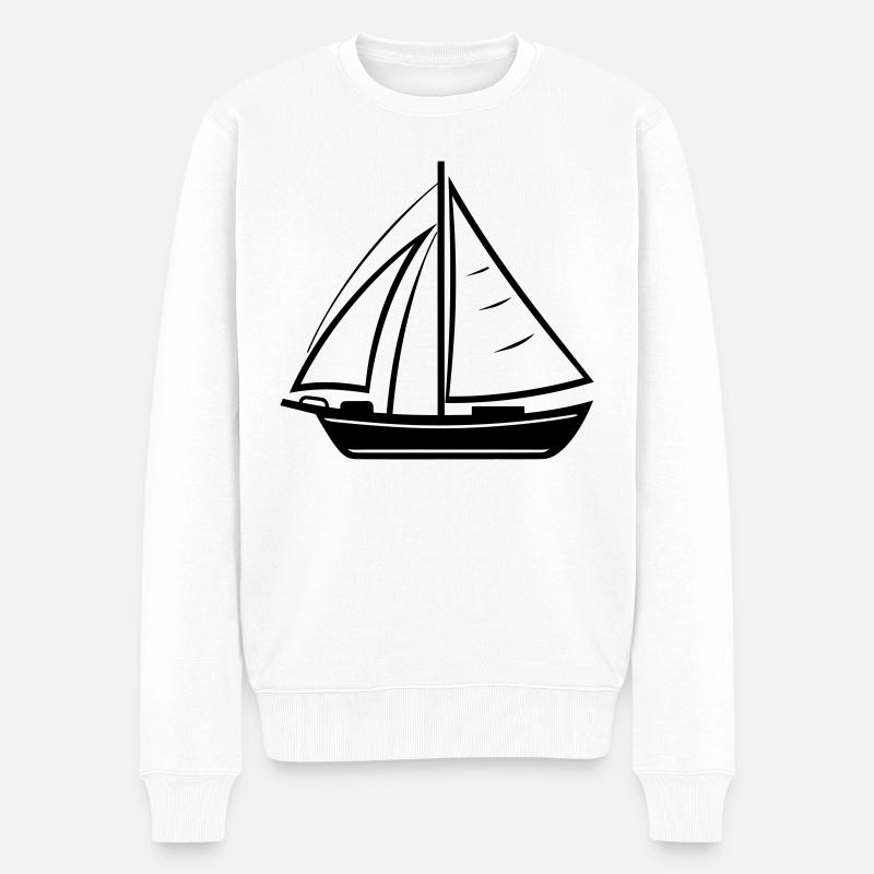 Bateau a voile - Pull Premium bio Homme - blanc