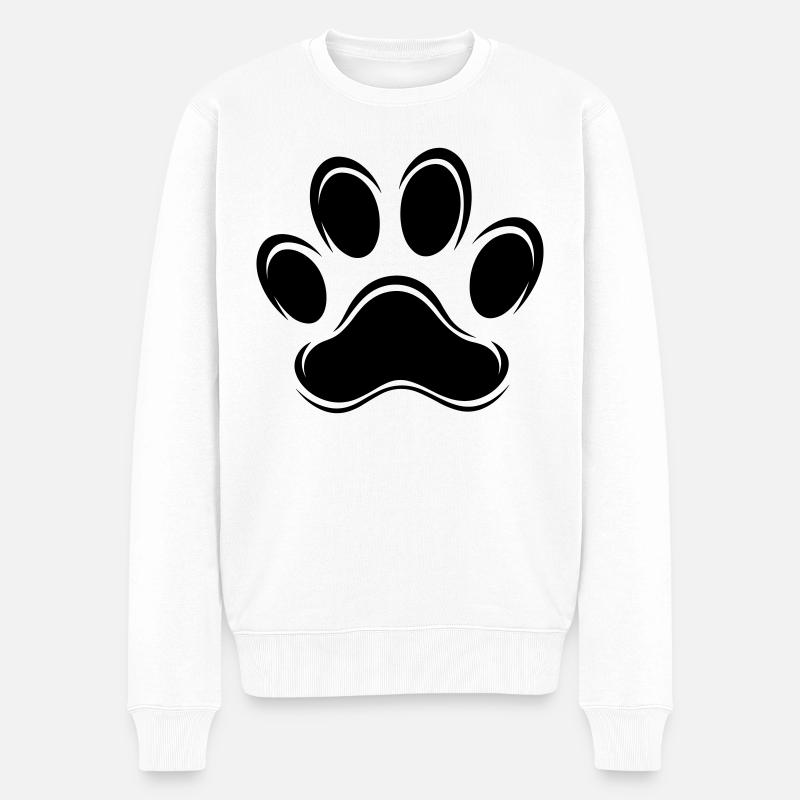 Pate de Chien - Pull Premium bio Homme - blanc