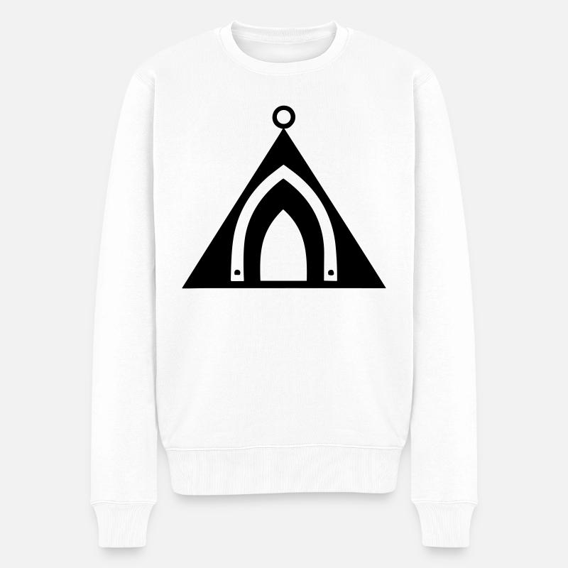 tente de camping - Pull Premium bio Homme - blanc