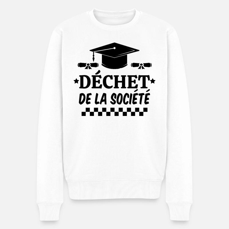 déchet de la société - Pull Premium bio Homme - blanc