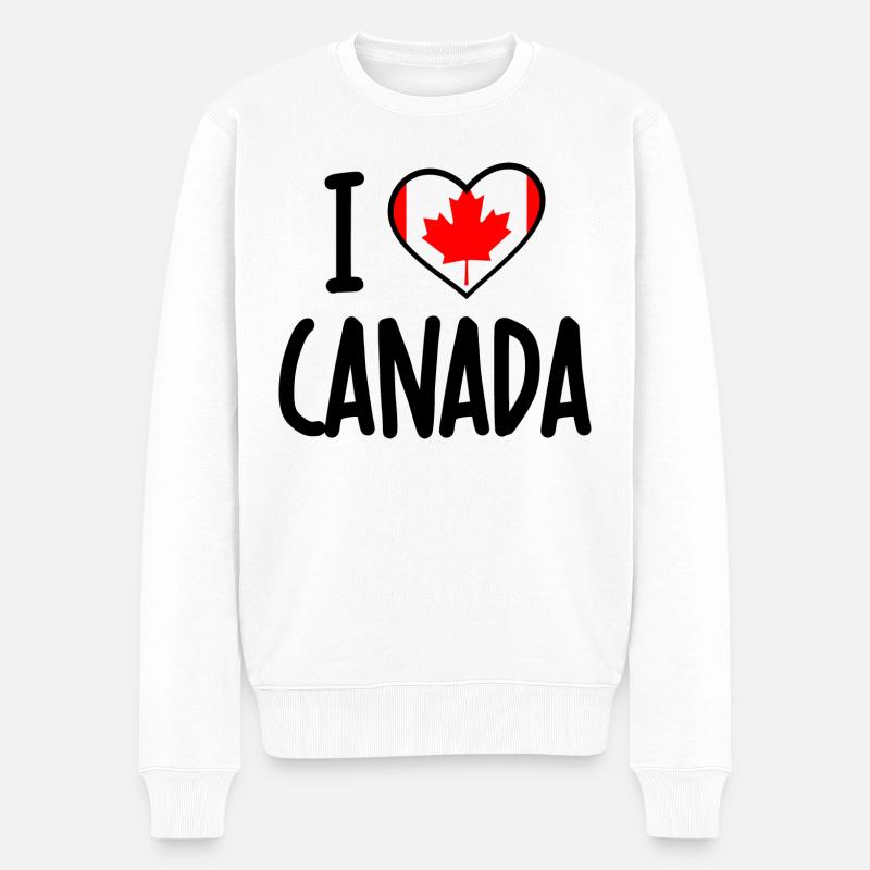 J’aime le Canada - Pull Premium bio Homme - blanc