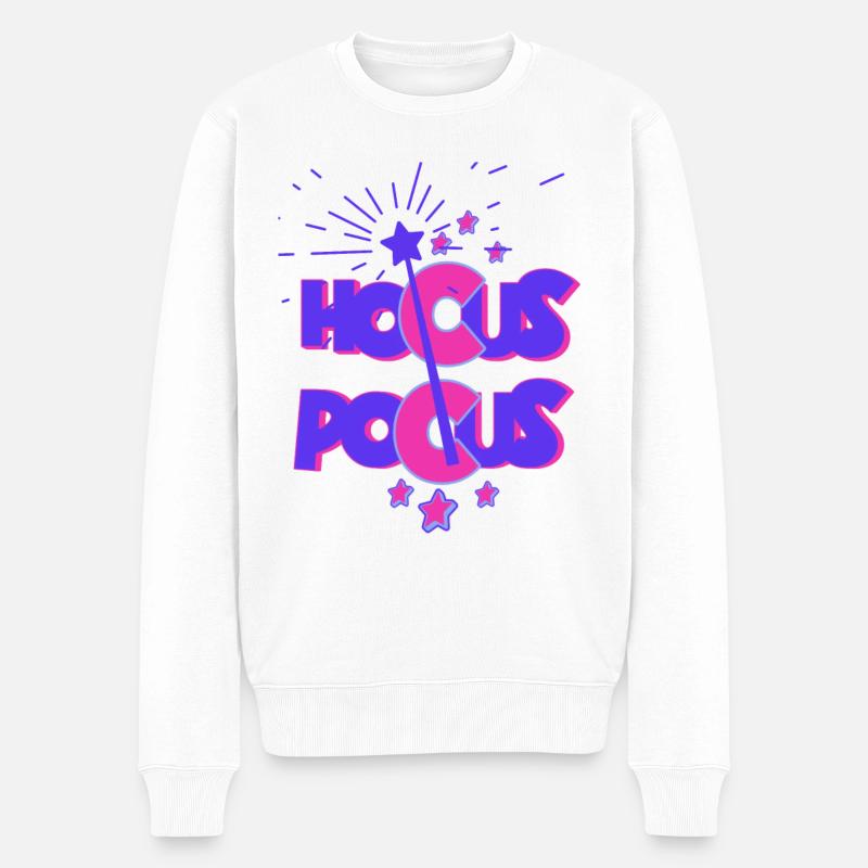 Hocus Pokus Zauerwelt - Männer Premium Bio Pullover - Weiß