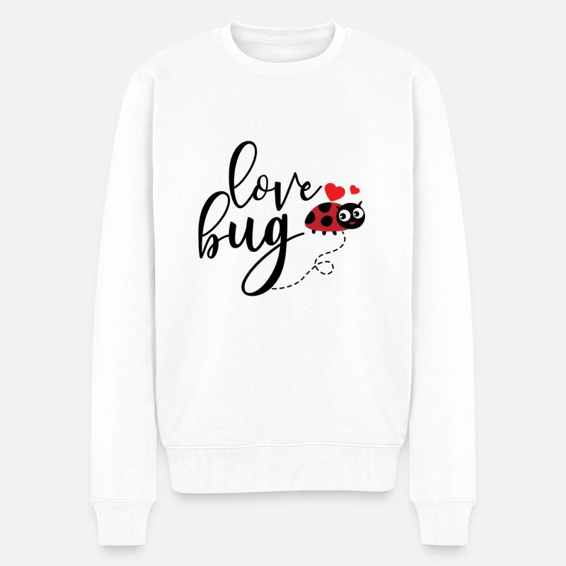 Love bug - Pull Premium bio Homme - blanc