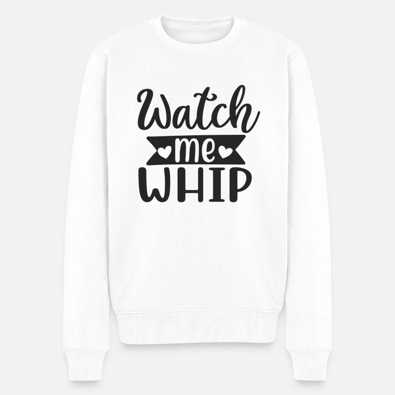 Watch me whip - Pull Premium bio Homme - blanc