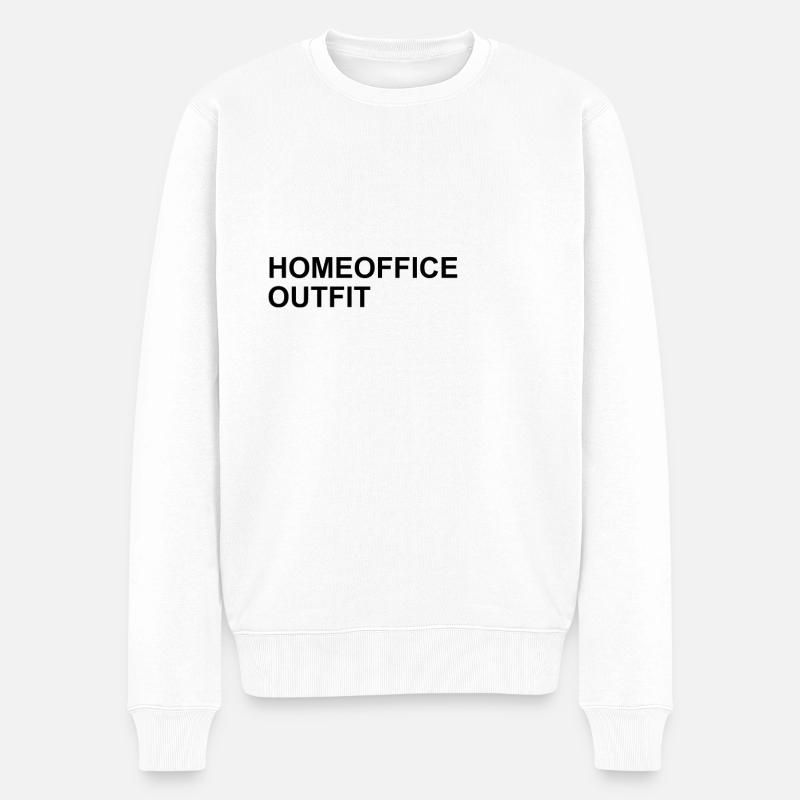 Home Office Outfit - Pull Premium bio Homme - blanc