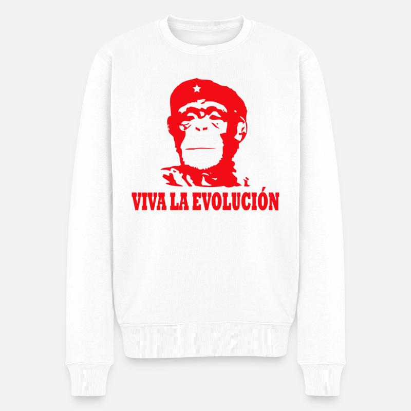 Viva la evolucion - Pull Premium bio Homme - blanc