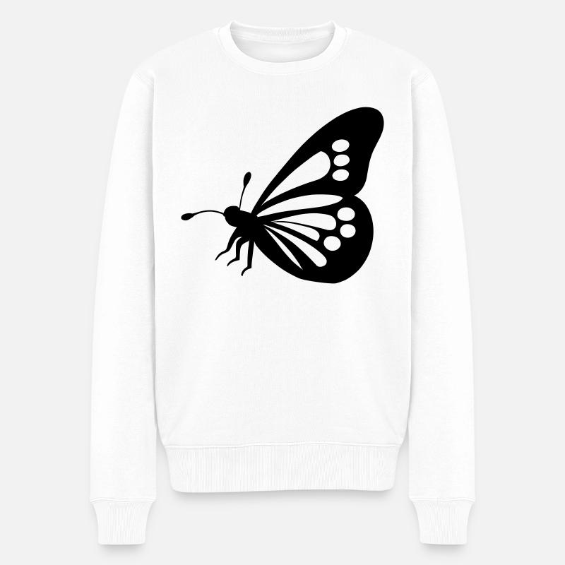 papillon - Pull Premium bio Homme - blanc