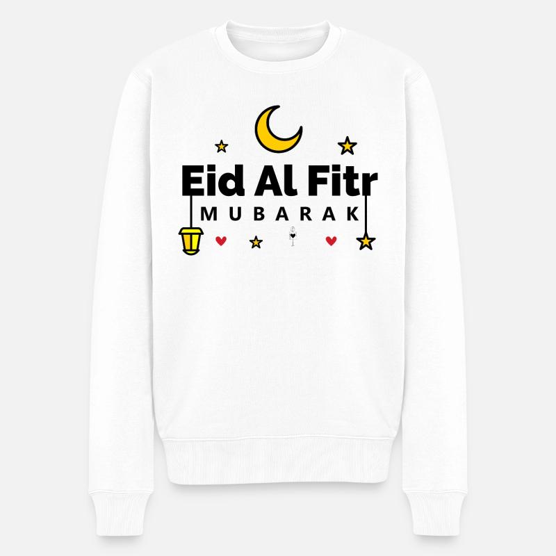 Islam Eid Mubarak - Pull Premium bio Homme - blanc