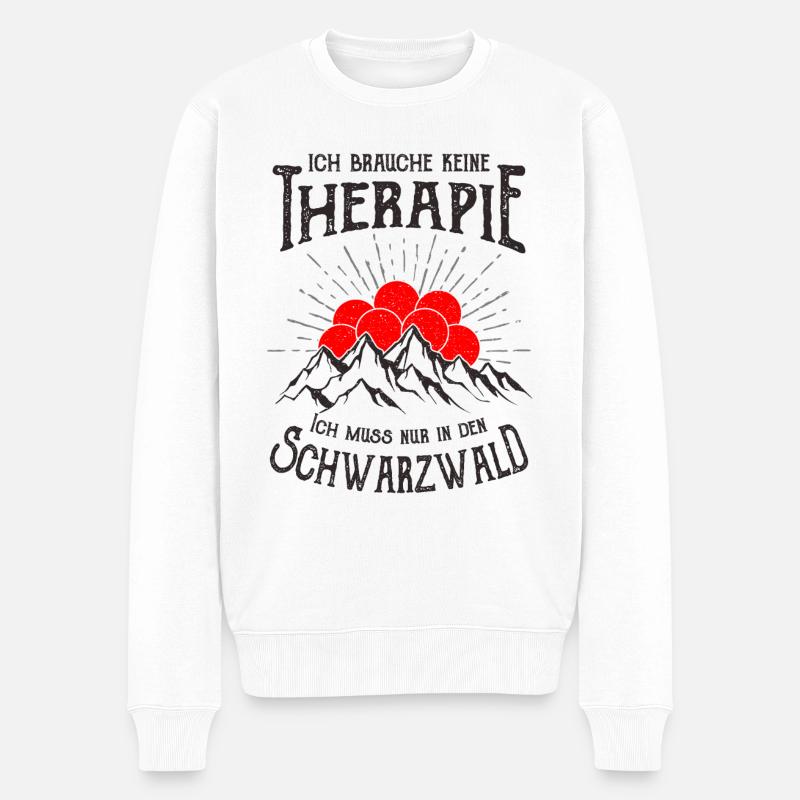 Schwarzwald - Männer Premium Bio Pullover - Weiß