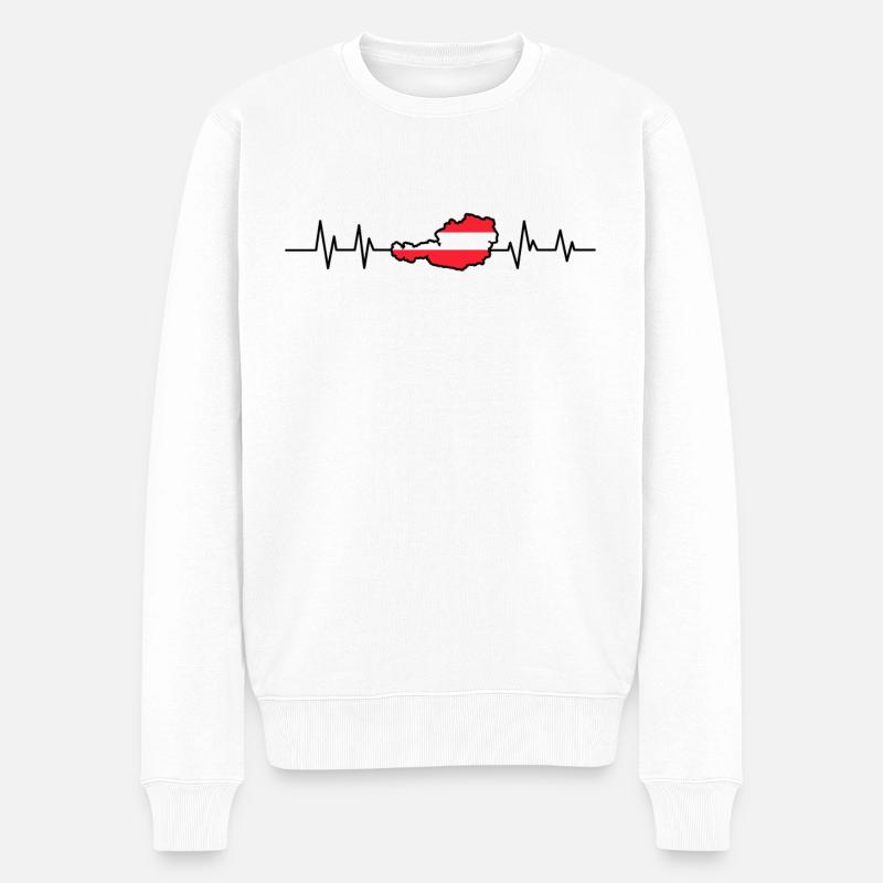 L'Autriche - Pull Premium bio Homme - blanc