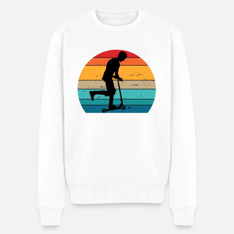 Scooter - Männer Premium Bio Pullover - Weiß