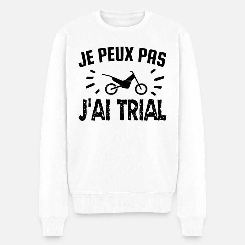 je peux pas j'ai trial - Pull Premium bio Homme - blanc