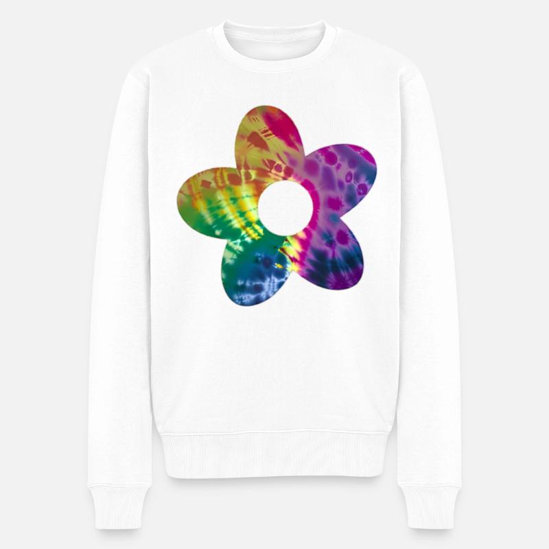 Fleur de Batik - Pull Premium bio Homme - blanc