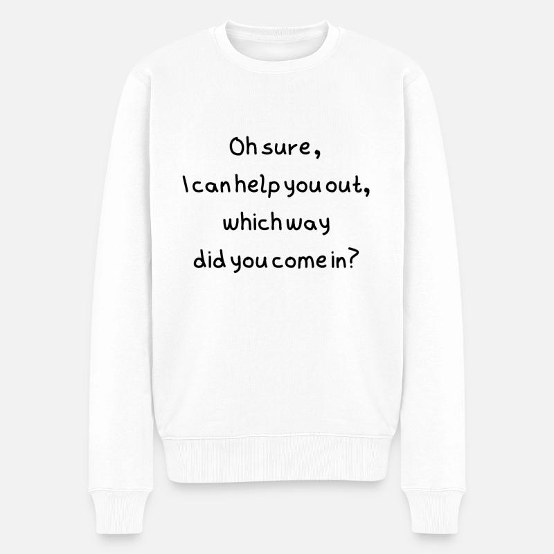 Aider - Pull Premium bio Homme - blanc