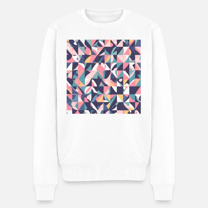 Traummuster 6 - Männer Premium Bio Pullover - Weiß