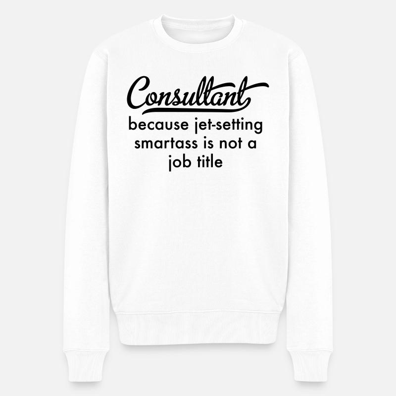 Consultant - Pull Premium bio Homme - blanc